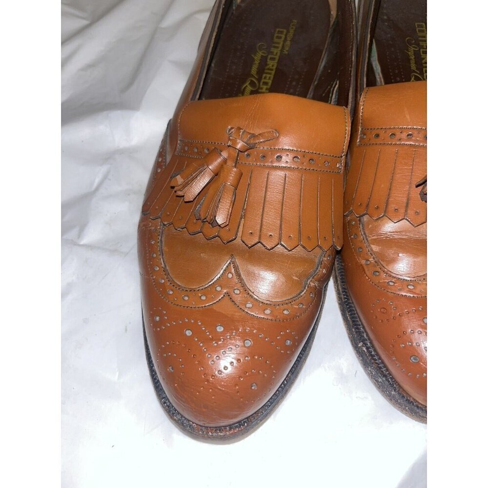 FLORSHEIM LEXINGTON Wingtip LoaferTassel Kiltie SIZE 9.5 E - Picture 8 of 13